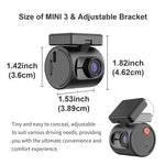 Charger l&#39;image dans la galerie, Compacte Dashcam Voiture, KAWA 1296P QHD Mini Caméra De Voiture - WDR/3D DNR avec Super Vision Nocturne, Surveillance De Stationnement 24H Et Capteur G, Nouvelle Dashcam Voiture 2025, Mini 3
